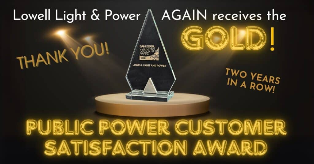LL&P again receives gold public power customer satisfaction award